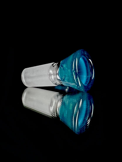 14mm full-accent Blue Slyme slide by Welch Glass