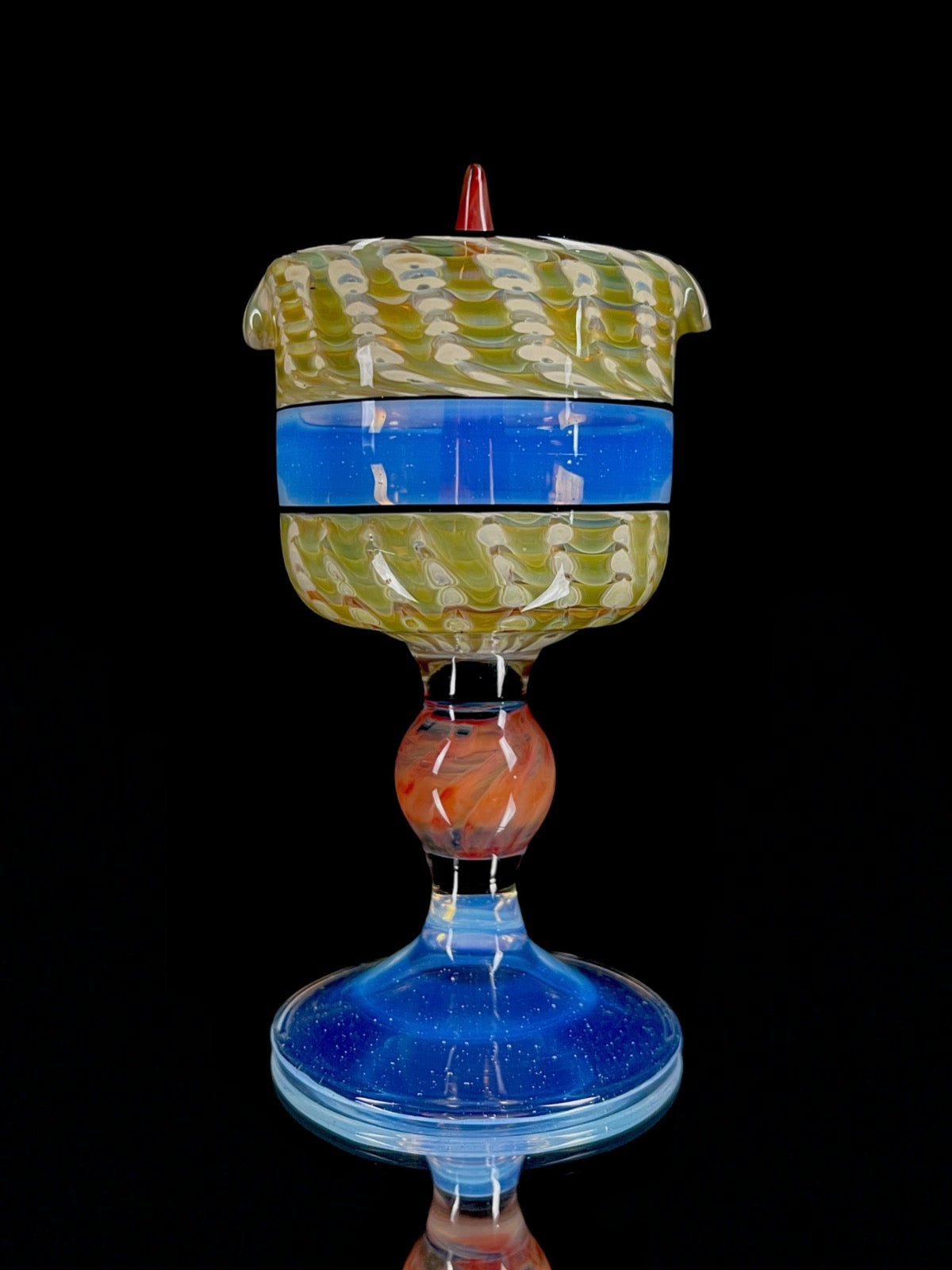 Goblet ashtray by Hazy Glass