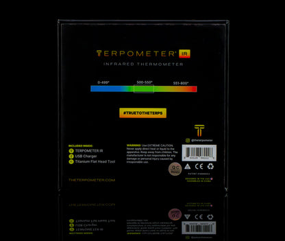 Terpometer infrared (IR) space black with docking station