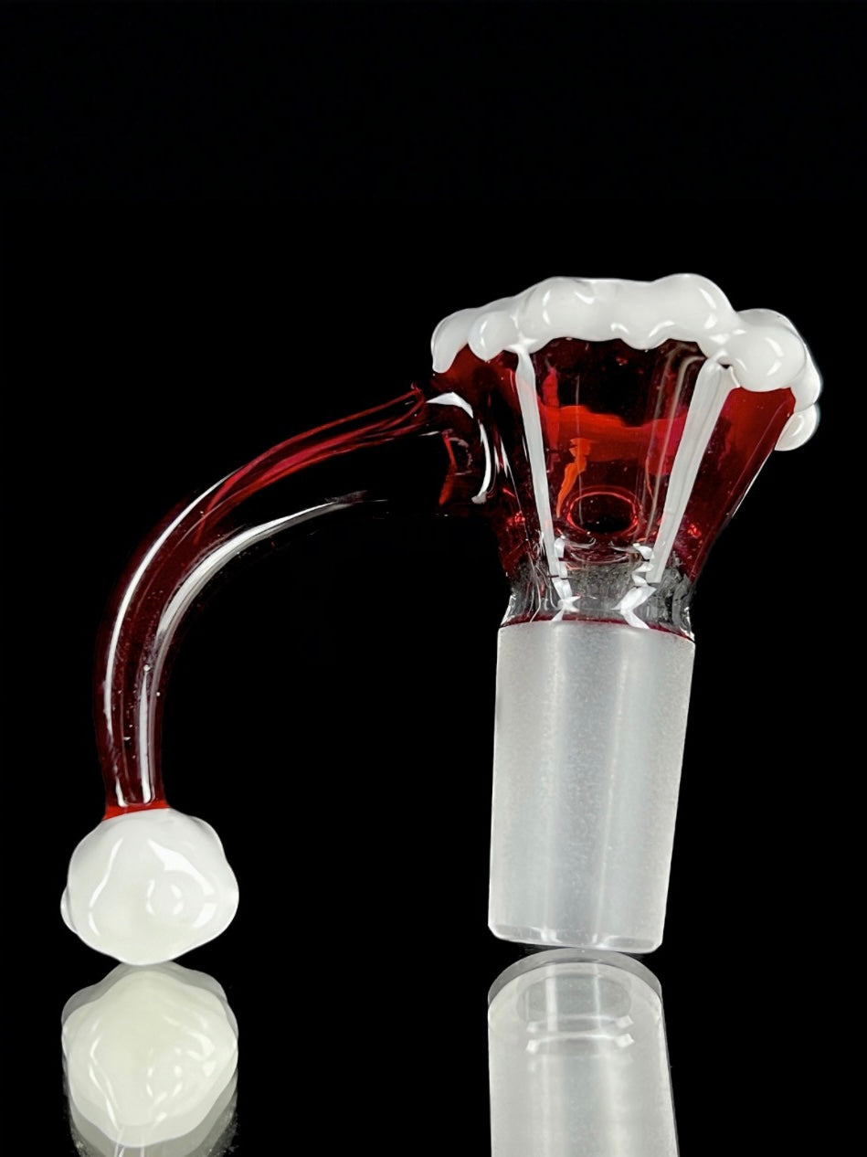 14mm Santa hat slide by Welch Glass