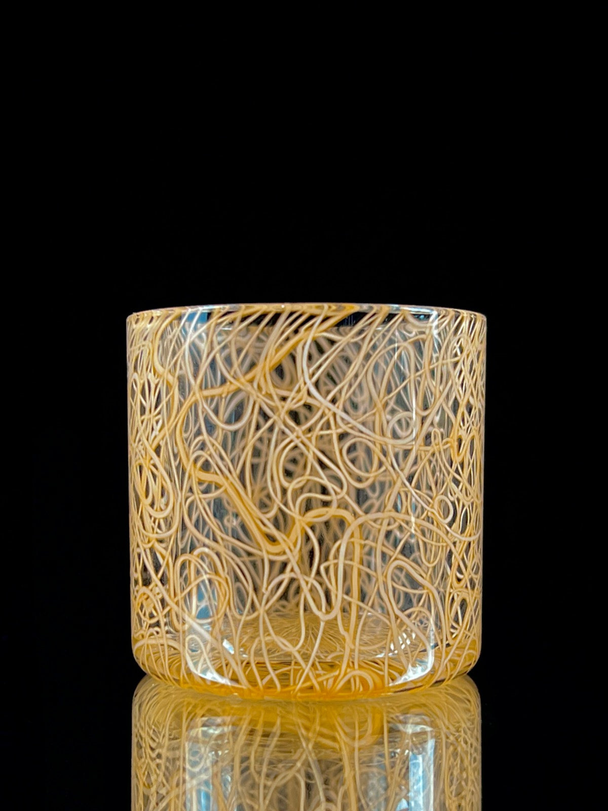 Lava scribble alchemy jar insert by Snoopy Glass