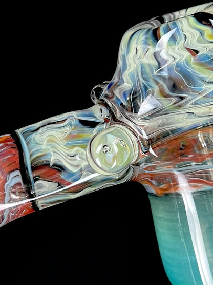 XL hammer bubbler by Prozak Glass