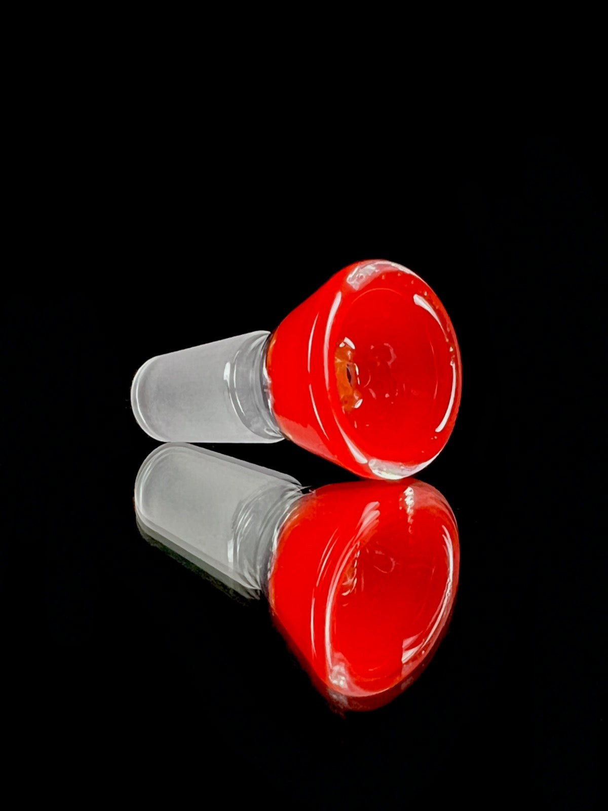 14mm hornless full-accent Cherry slide by Welch Glass