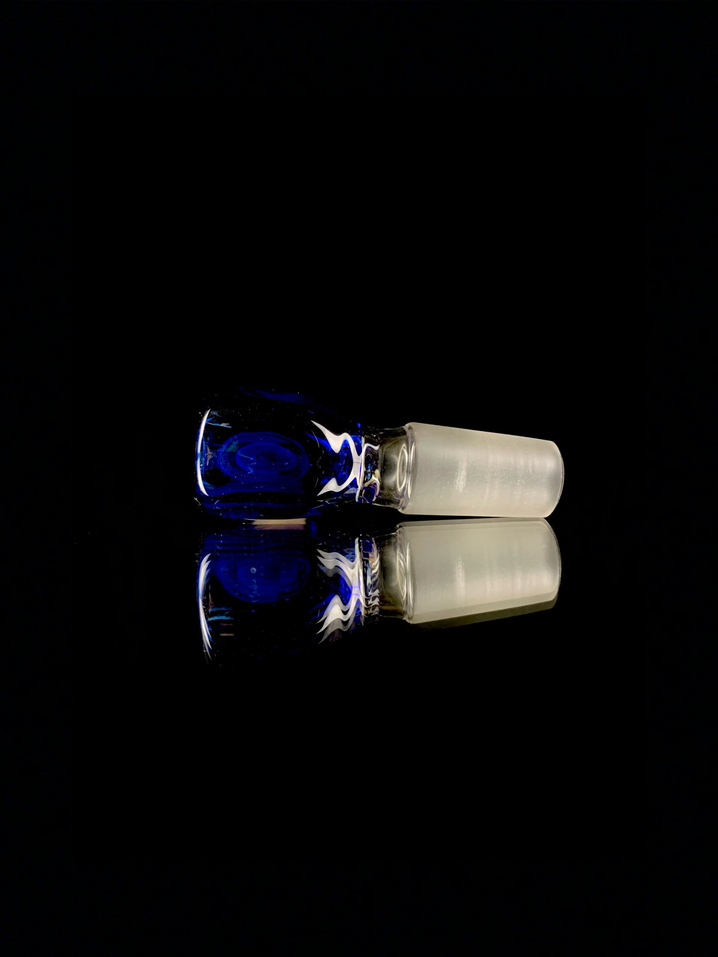 14mm light cobalt slide by Higgs Glass