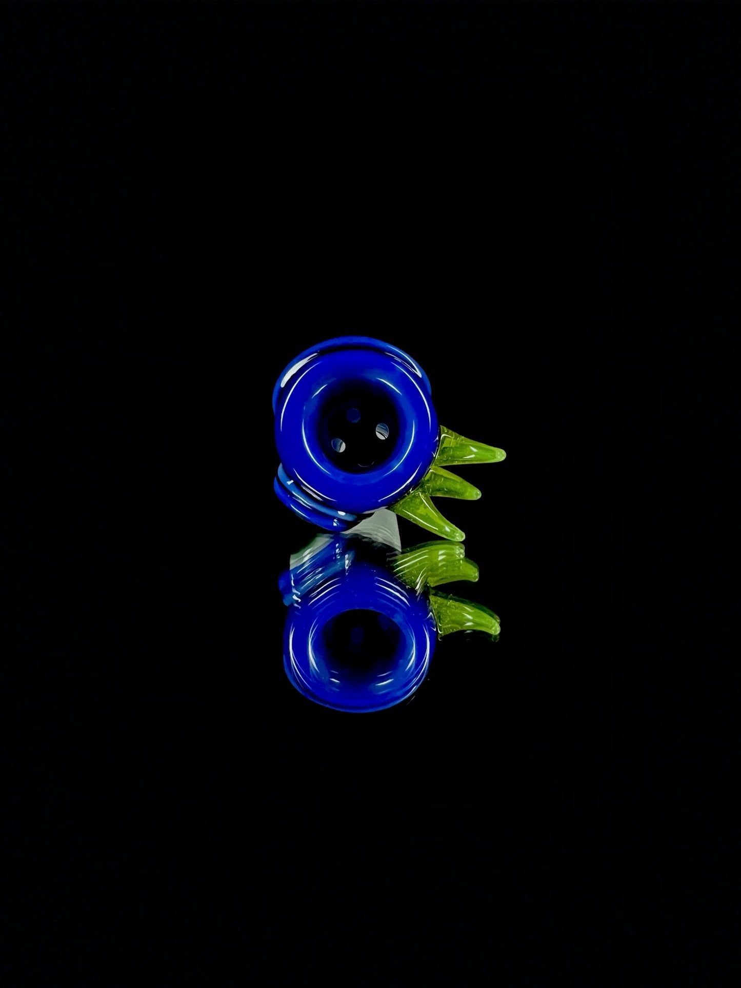 18mm cobalt over white cyclops slide by Leviathan Glass
