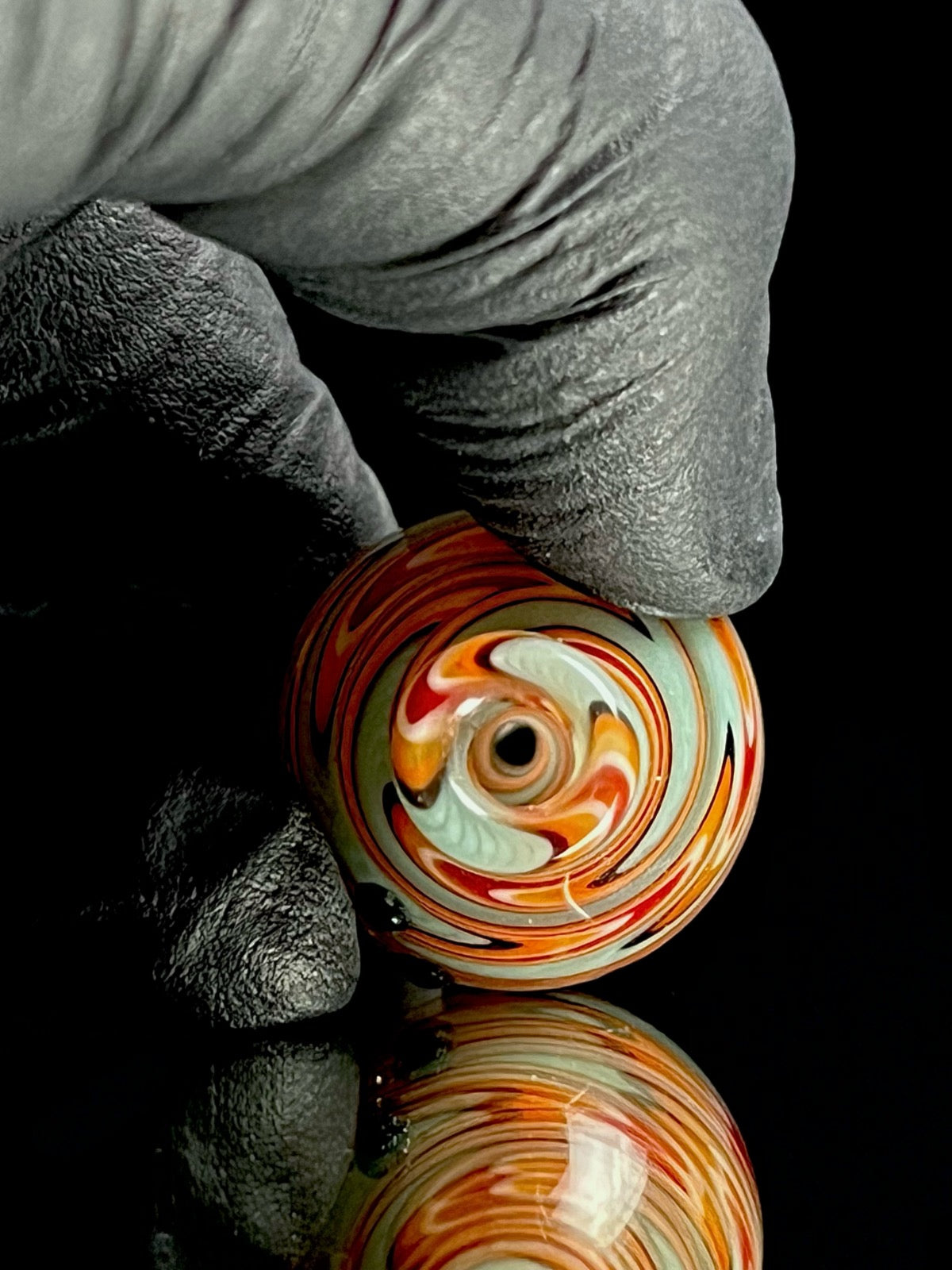 25mm bubble cap by Smoky Mountain Glass (pre-owned)