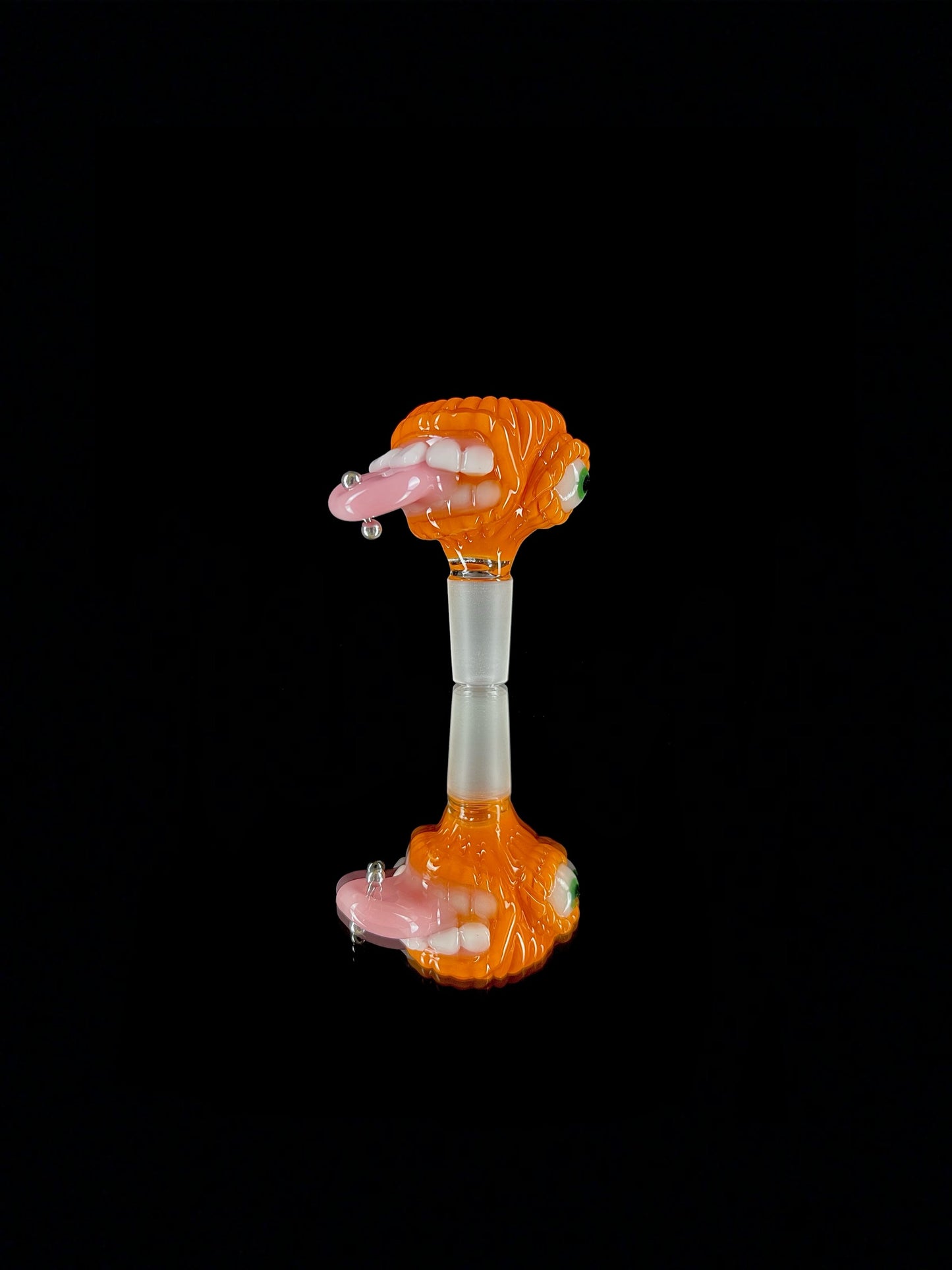14mm pumpkin cyclops slide by Leviathan Glass