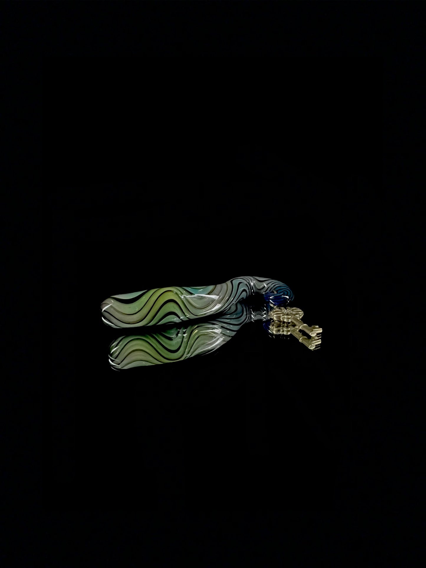 14mm stopper with key by Leviathan Glass