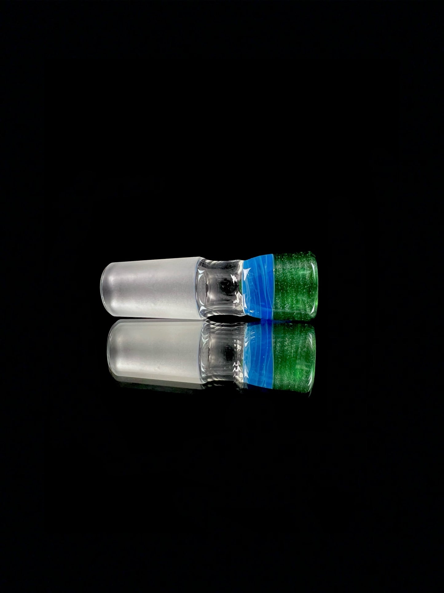18mm irrid x green stardust slide by Higgs Glass