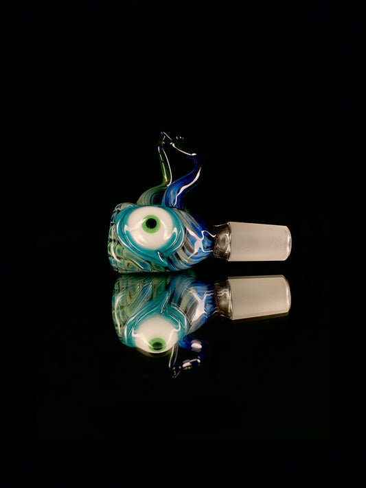 18mm cyclops slide with tentacles by Leviathan Glass