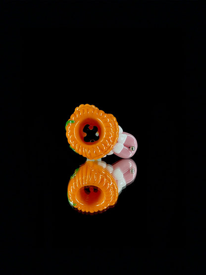 14mm pumpkin cyclops slide by Leviathan Glass