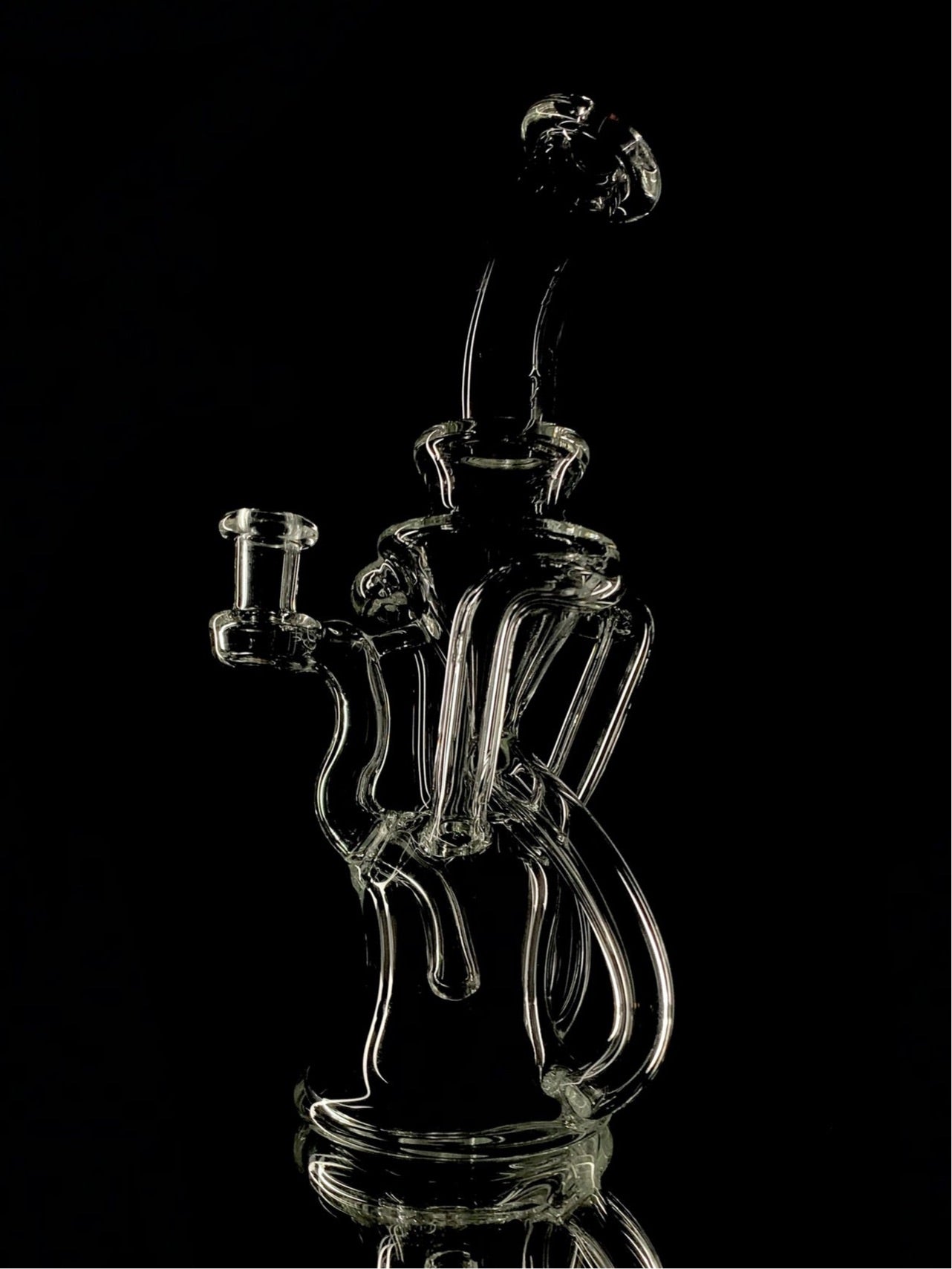 Clear triple double recycler by Kylou Glass