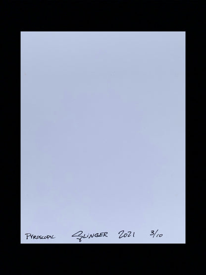 Blue matrix lenticular print by Slinger Apparel